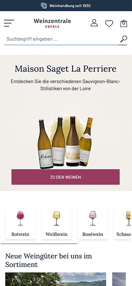 Mobile Ansicht
